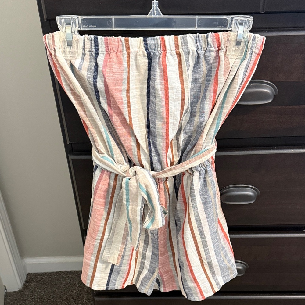 Forever 21 Multicolor Striped Romper
